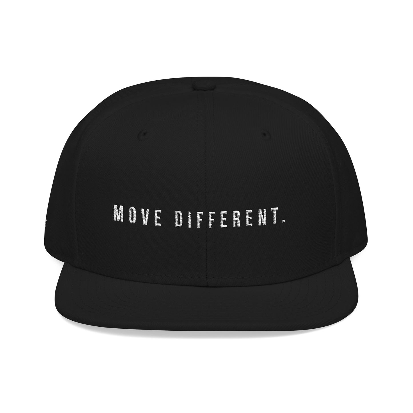 Embroidered 'Move Different' Snapback Hat - Dark edition