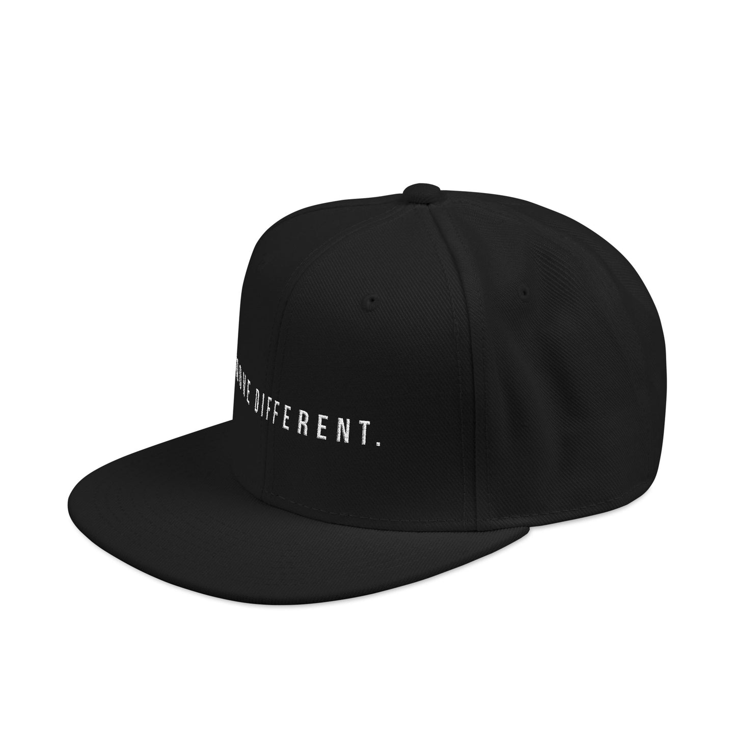 Embroidered 'Move Different' Snapback Hat - Dark edition